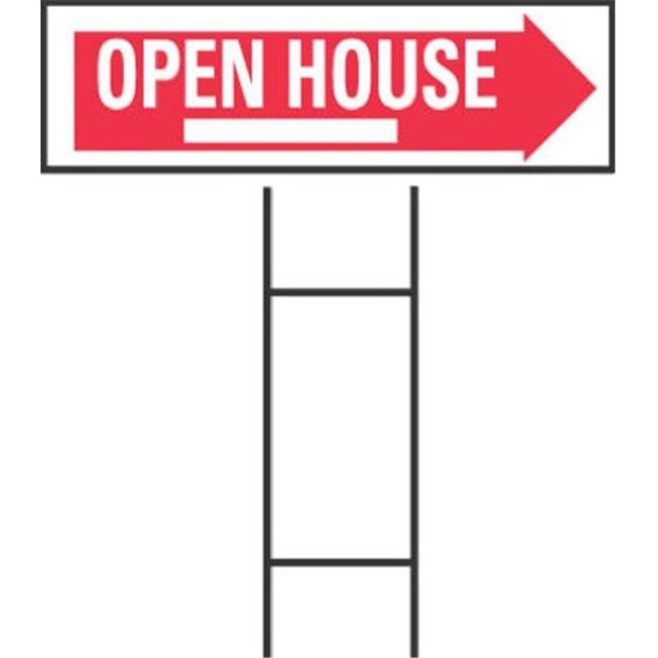 Hy-Ko Hy-Ko Products RS-803 10 x 24 in. Plastic Open House Sign Pack of 5 508739